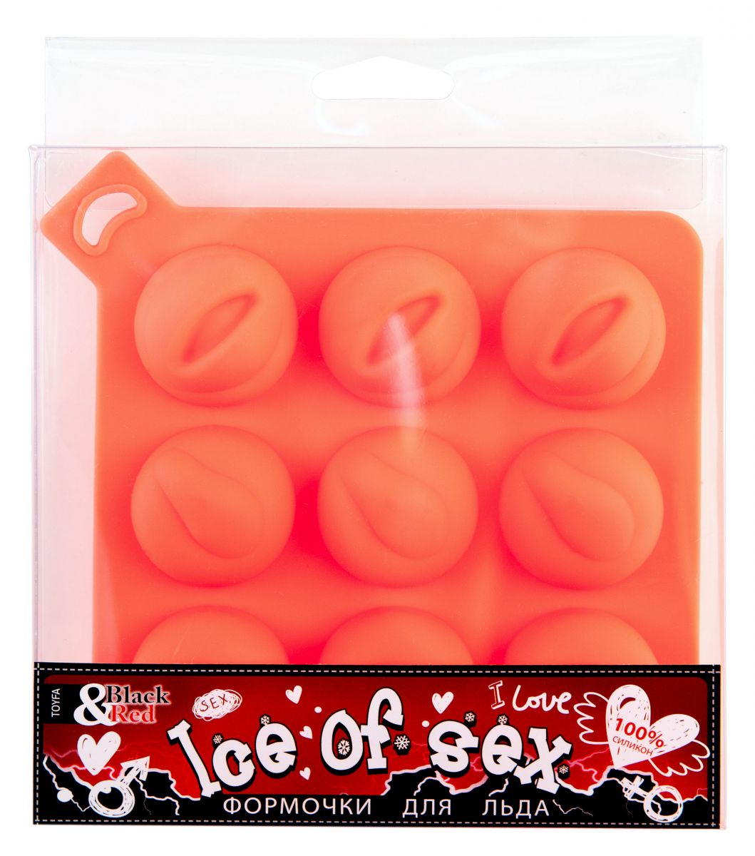 Формочка для льда оранжевого цвета - фото 141141 Формочка для льда оранжевого цвета - фото 141141