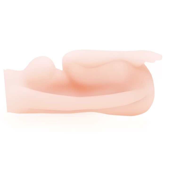 Телесный мастурбатор в виде миниатюрной девушки - фото 141180