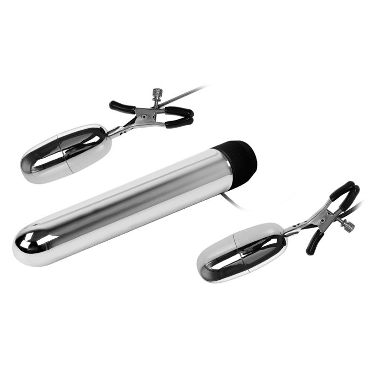 Набор из вибратора и вибростимуляторов для груди - фото 141220