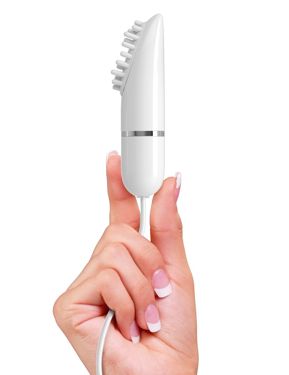 Белый вибромассажер с набором насадок USB MASSAGE KIT на проводе USB - фото 141403 Белый вибромассажер с набором насадок USB MASSAGE KIT на проводе USB - фото 141403