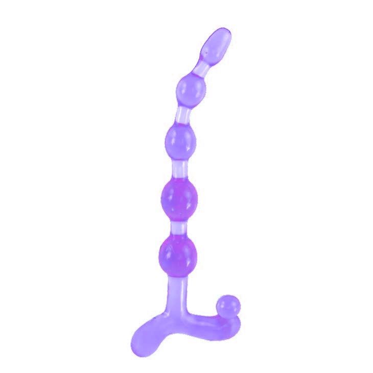 Фиолетовый анальный стимулятор - 22 см. - фото 312600