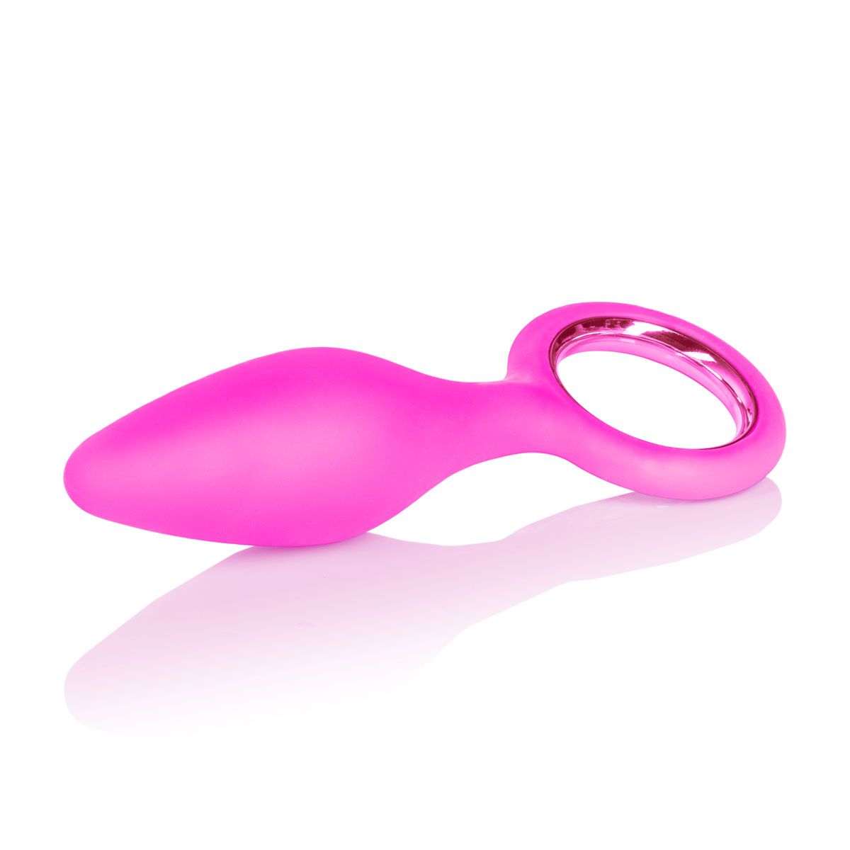 Розовая анальная пробка Booty Call Booty Slider - 10,3 см. - фото 141561