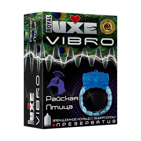 Эрекционное виброкольцо Luxe VIBRO Райская птица - фото 141952