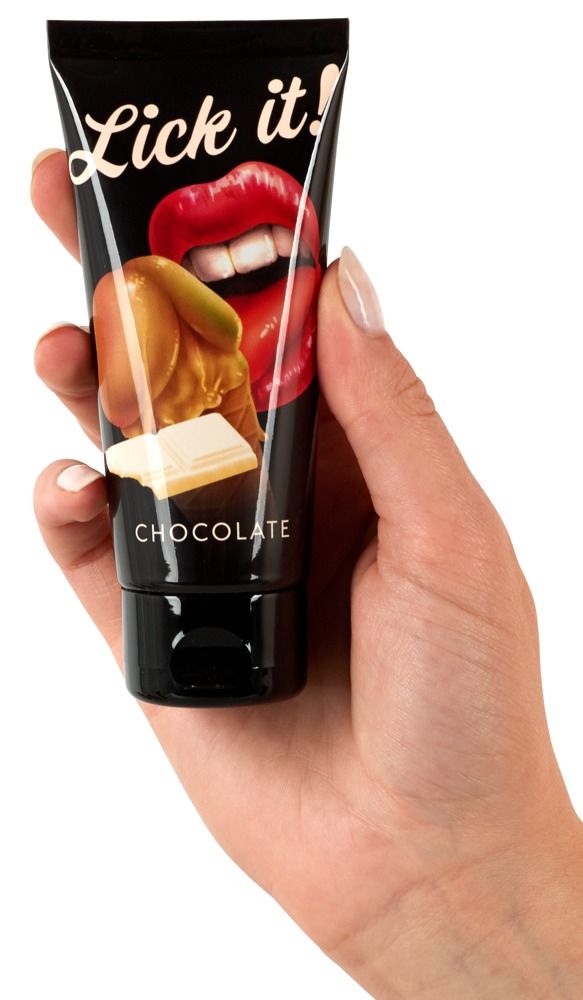 Съедобная смазка Lick It с ароматом белого шоколада - 100 мл. - фото 183861 Съедобная смазка Lick It с ароматом белого шоколада - 100 мл. - фото 183861