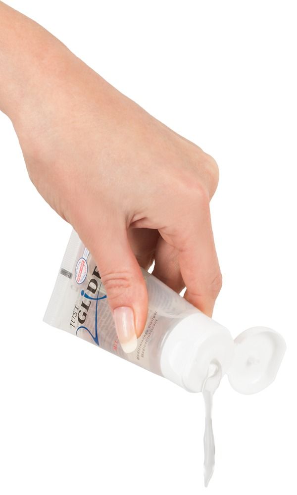 Смазка на водной основе Just Glide с ароматом клубники - 50 мл. - фото 183884