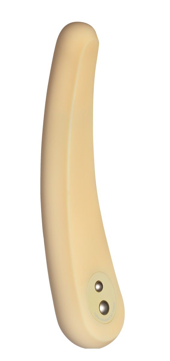 Жёлтый вибратор IROHA MIKAZUKI - 17,5 см. - фото 293327