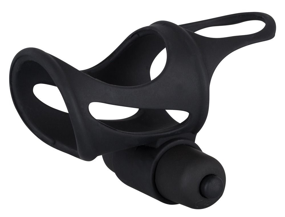 Чёрная насадка на пенис с вибропулей BLACK VELVETS - фото 142211 Чёрная насадка на пенис с вибропулей BLACK VELVETS - фото 142211