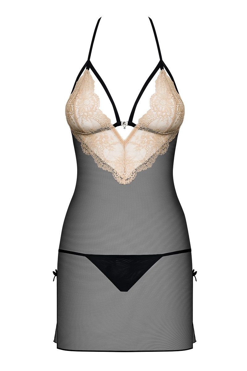 Нежная сорочка с полуоткрытой грудью Bisquitta - фото 142290