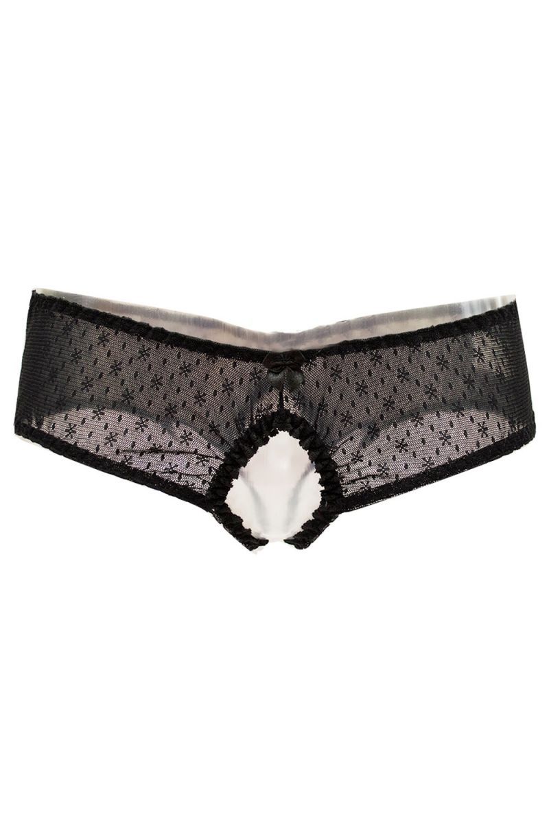 Кружевные трусики-слипы open-croatch Kitten - фото 142410