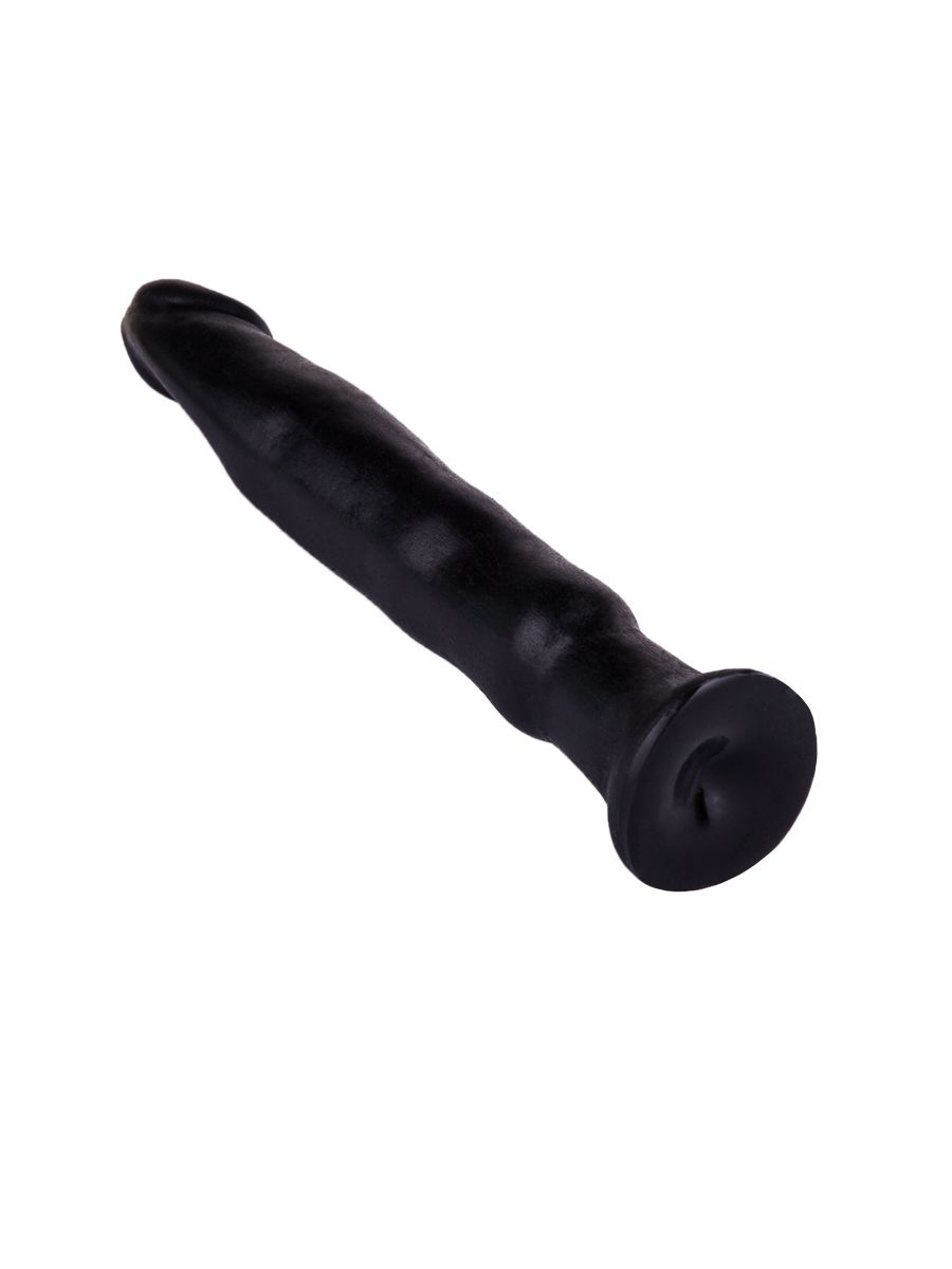 Чёрный анальный фаллоимитатор без мошонки - 14 см. - фото 142451