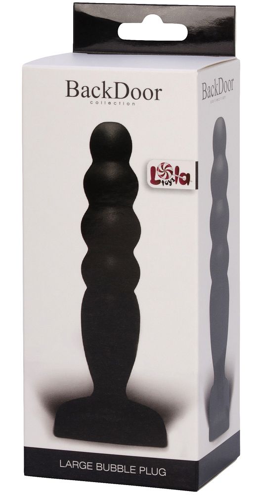 Чёрный анальный стимулятор Large Bubble Plug - 14,5 см. - фото 142473 Чёрный анальный стимулятор Large Bubble Plug - 14,5 см. - фото 142473