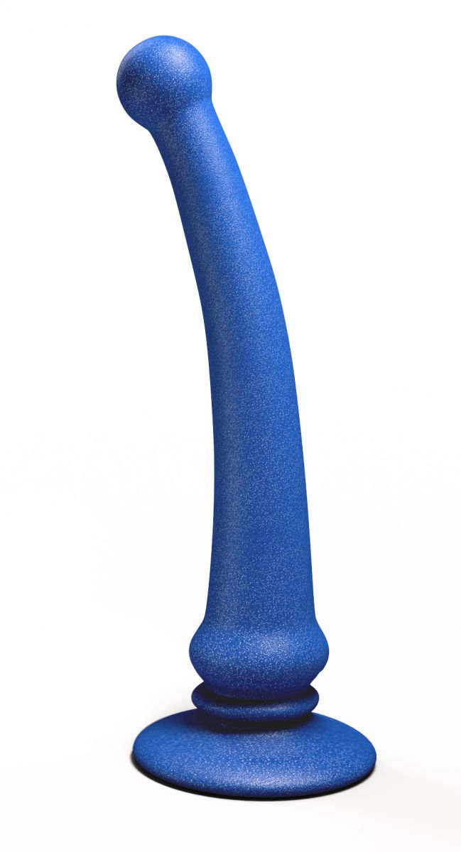 Синий анальный стимулятор Rapier Plug - 15 см. - фото 142734