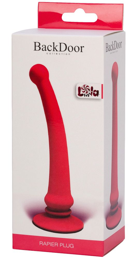 Розовый анальный стимулятор Rapier Plug - 15 см. - фото 142487