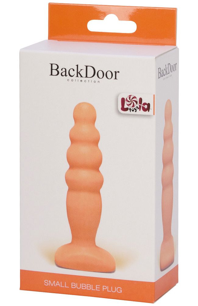 Телесный анальный стимулятор Small Bubble Plug - 11 см. - фото 142493 Телесный анальный стимулятор Small Bubble Plug - 11 см. - фото 142493