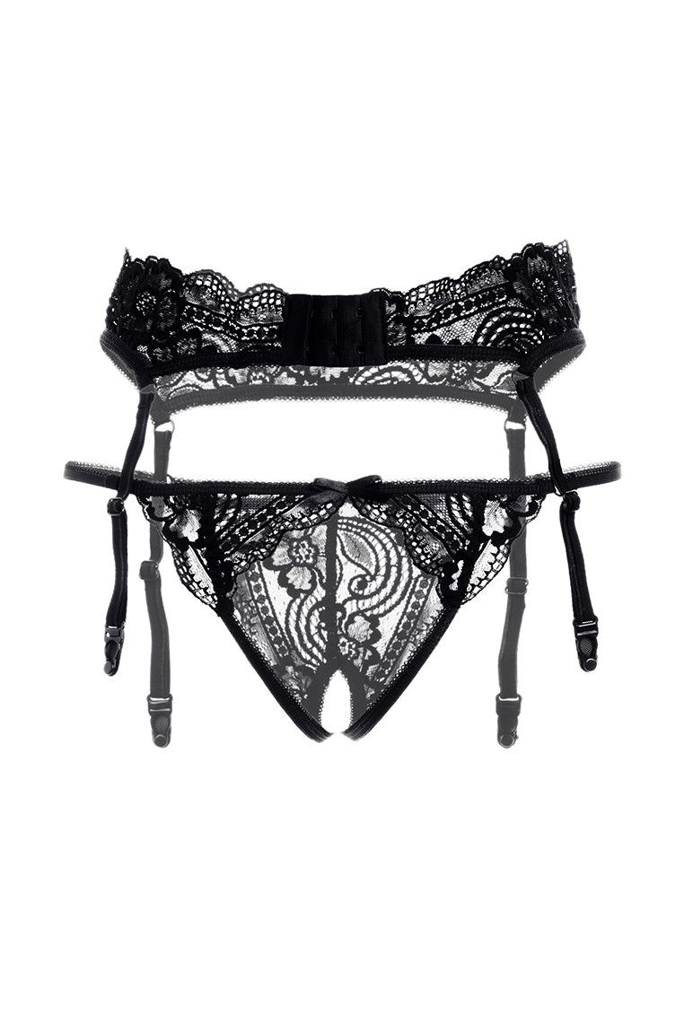 Кружевной пояс с пажами для чулок и трусики - фото 142557 Кружевной пояс с пажами для чулок и трусики - фото 142557