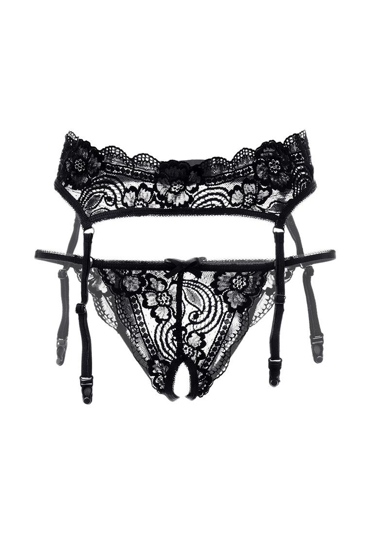 Кружевной пояс с пажами для чулок и трусики - фото 142558 Кружевной пояс с пажами для чулок и трусики - фото 142558
