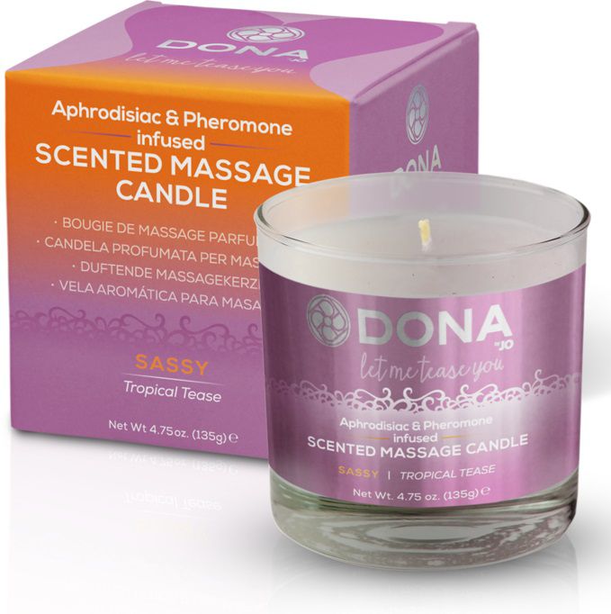 Массажная свеча DONA Sassy Tropical Tease - 135 гр. - фото 142581 Массажная свеча DONA Sassy Tropical Tease - 135 гр. - фото 142581