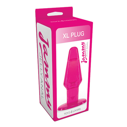 Розовый анальный плаг большого размера JAMMY JELLY ANAL XL PLUG PINK - 14 см. - фото 142669