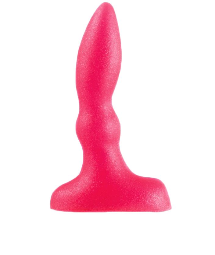 Розовый анальный стимулятор Beginners p-spot massager - 11 см. - фото 313254