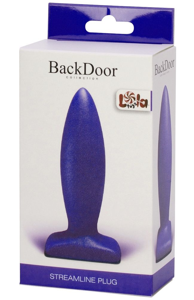Фиолетовый анальный стимулятор Streamline Plug - 10 см. - фото 142855 Фиолетовый анальный стимулятор Streamline Plug - 10 см. - фото 142855