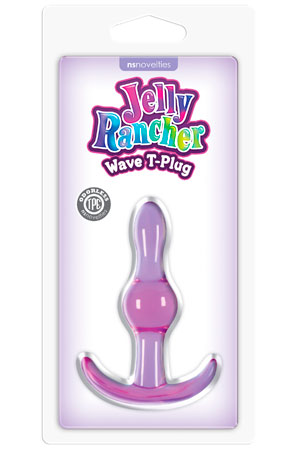 Фиолетовая анальная пробка Jelly Rancher T-Plug Wave - 9,7 см. - фото 142893 Фиолетовая анальная пробка Jelly Rancher T-Plug Wave - 9,7 см. - фото 142893