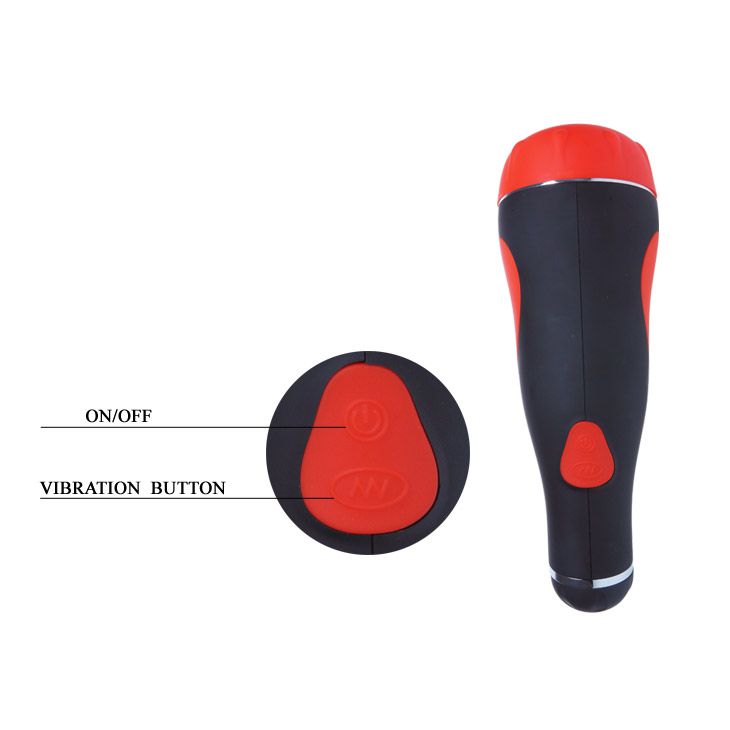 Мастурбатор-вагина с вибрацией в тубе на присоске - фото 142970