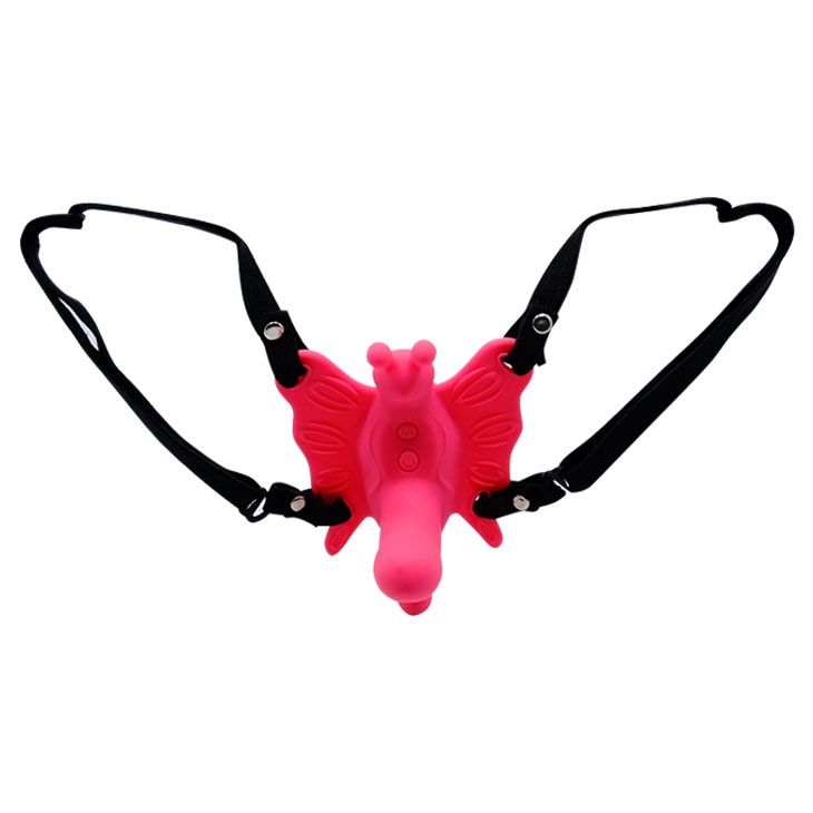 Стимулятор клитора бабочка на ремешках с вибрацией - фото 142987 Стимулятор клитора бабочка на ремешках с вибрацией - фото 142987