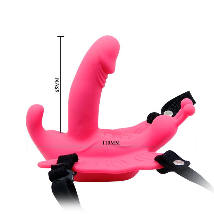 Стимулятор клитора бабочка на ремешках с вибрацией - фото 142988 Стимулятор клитора бабочка на ремешках с вибрацией - фото 142988