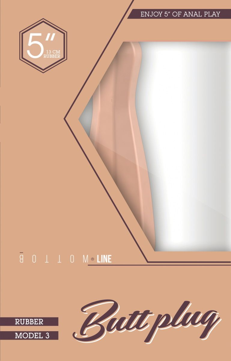 Бежевый анальный стимулятор на присоске Bottom Line Model 3 - 13 см. - фото 143183 Бежевый анальный стимулятор на присоске Bottom Line Model 3 - 13 см. - фото 143183
