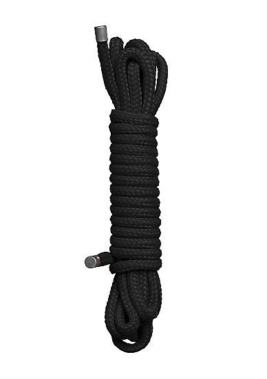 Черная веревка для бандажа Kinbaku - 10 м. - фото 313480