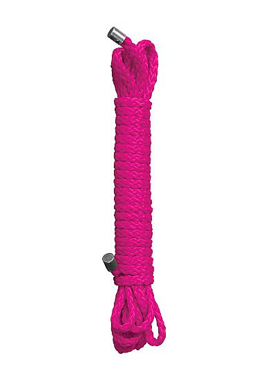 Розовая веревка для бандажа Kinbaku Rope - 5 м. - фото 143226