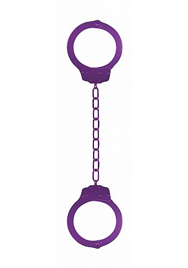 Металлические фиолетовые оковы Pleasure Legcuffs - фото 143236