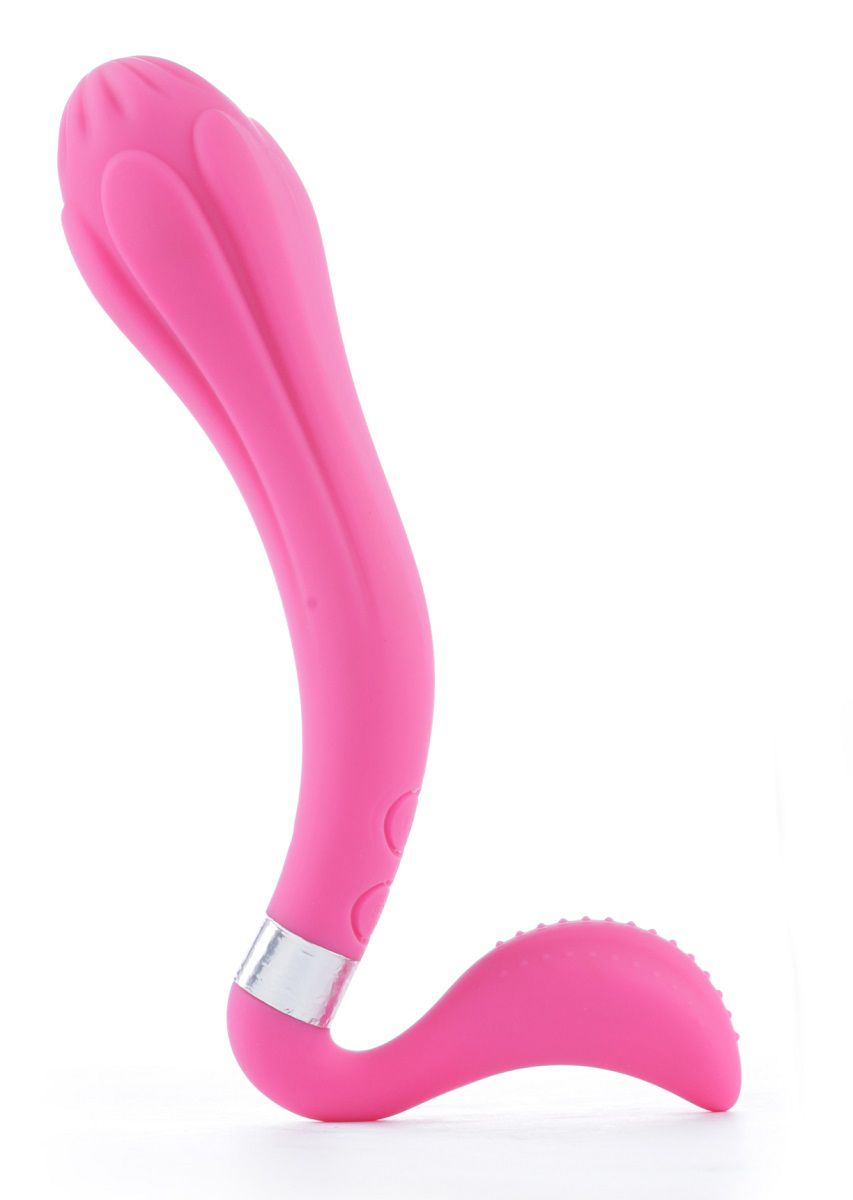 Розовый изогнутый вибромассажёр THE LADY JADORE - 19 см. - фото 143370 Розовый изогнутый вибромассажёр THE LADY JADORE - 19 см. - фото 143370