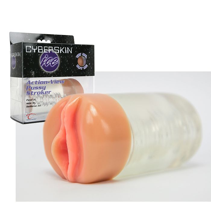 Прозрачная вагина CyberSkin Ice Action-View Pussy Stroker - фото 143416 Прозрачная вагина CyberSkin Ice Action-View Pussy Stroker - фото 143416