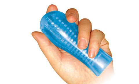 Голубой мастурбатор TLC Helmet Hugger - фото 143423