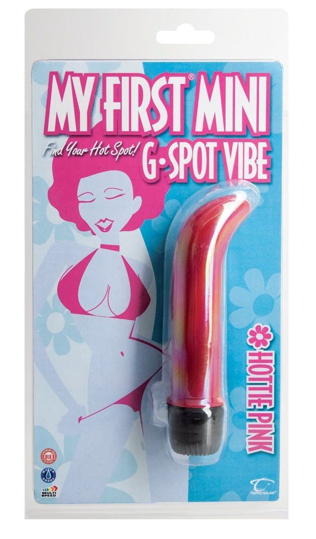 Мини-вибратор для точки G My First Mini G-Spot Vibe - 14 см. - фото 143483