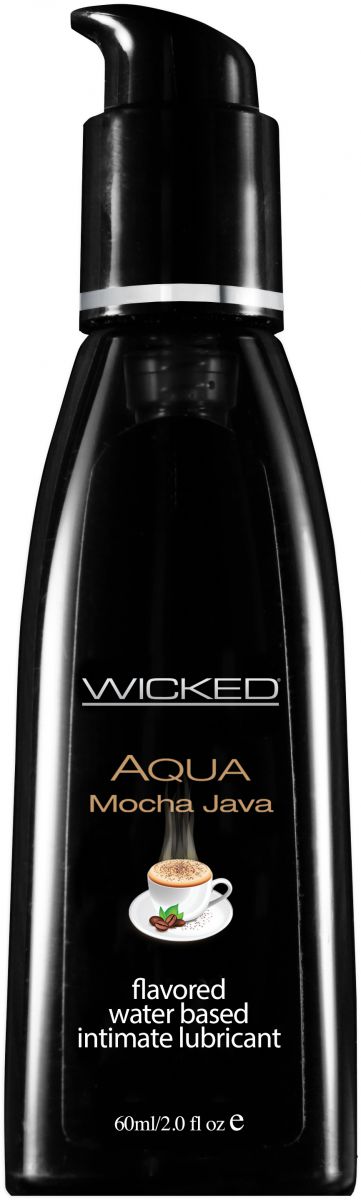 Лубрикант с ароматом кофе мокко Wicked Aqua Mocha Java - 60 мл.