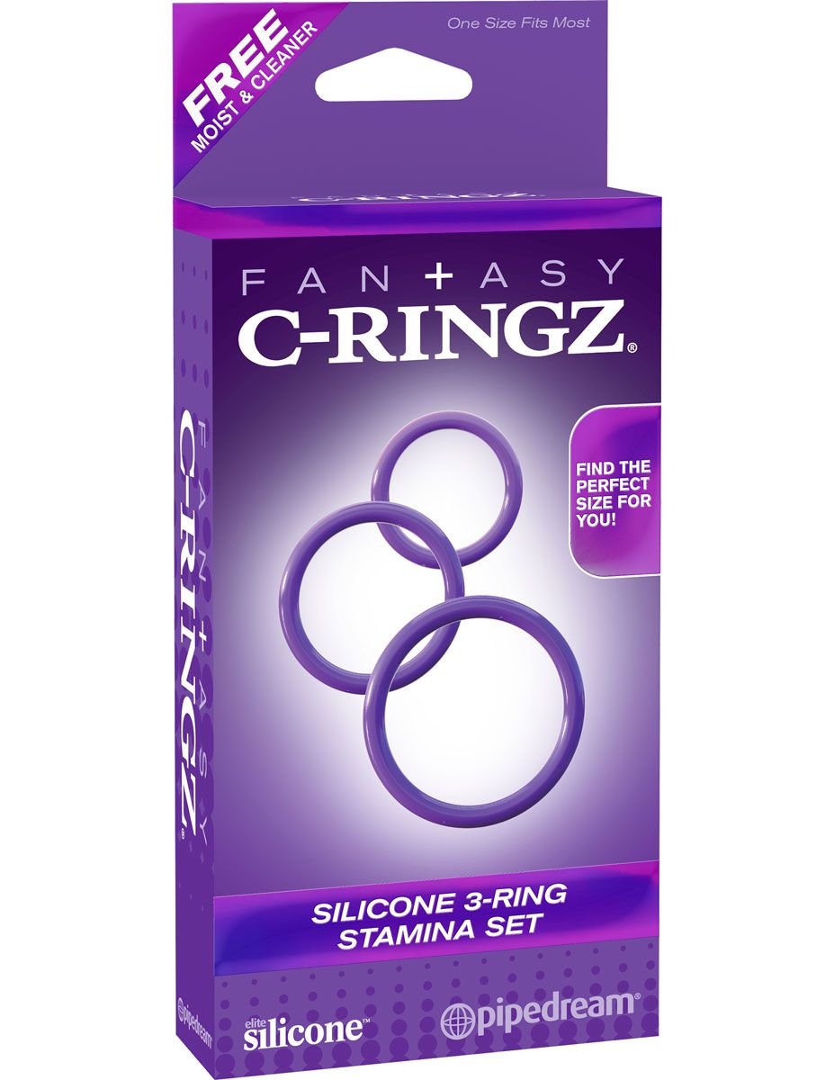 Набор из трех эрекционных колец Silicone 3-Ring Stamina Set - фото 143845 Набор из трех эрекционных колец Silicone 3-Ring Stamina Set - фото 143845
