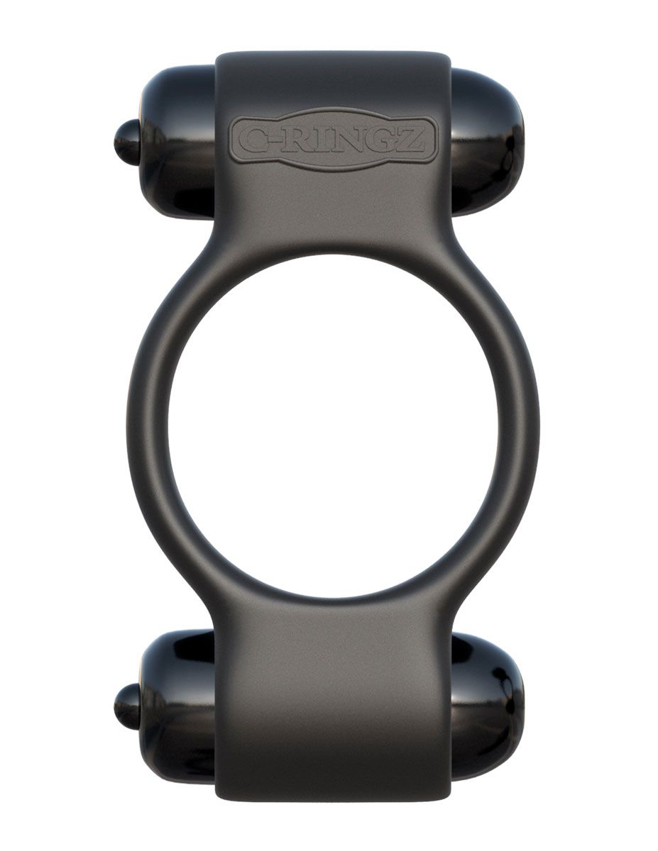 Эрекционное с двумя виброэлементами кольцо Magic Touch Couples Ring - фото 143865