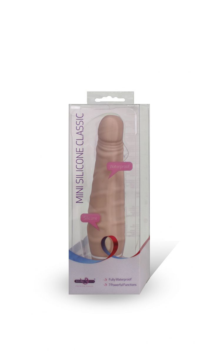 Телесный вибратор с 7 режимами вибрации и рёбрышками на тельце - 13,5 см. - фото 143902 Телесный вибратор с 7 режимами вибрации и рёбрышками на тельце - 13,5 см. - фото 143902