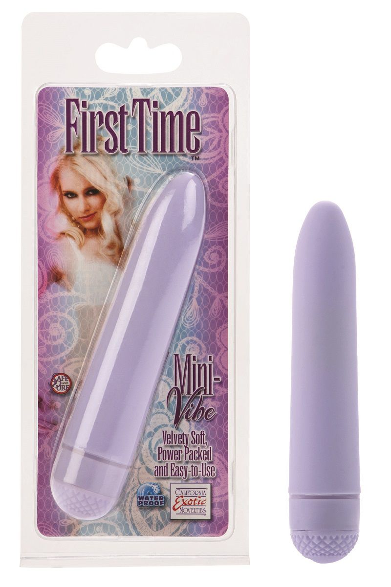 Фиолетовый вибромассажер FIRST TIME MINI VIBE - 11,5 см. - фото 144729