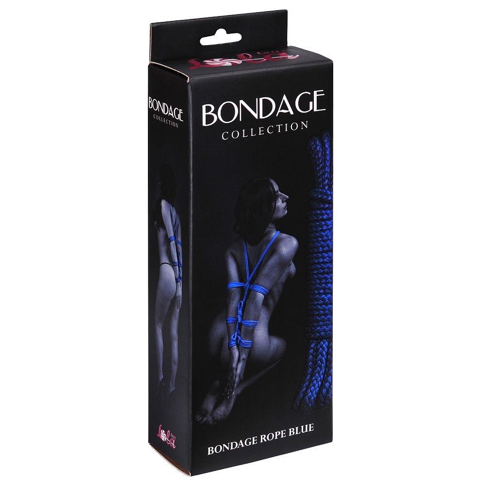 Синяя веревка Bondage Collection Blue - 9 м. - фото 144742