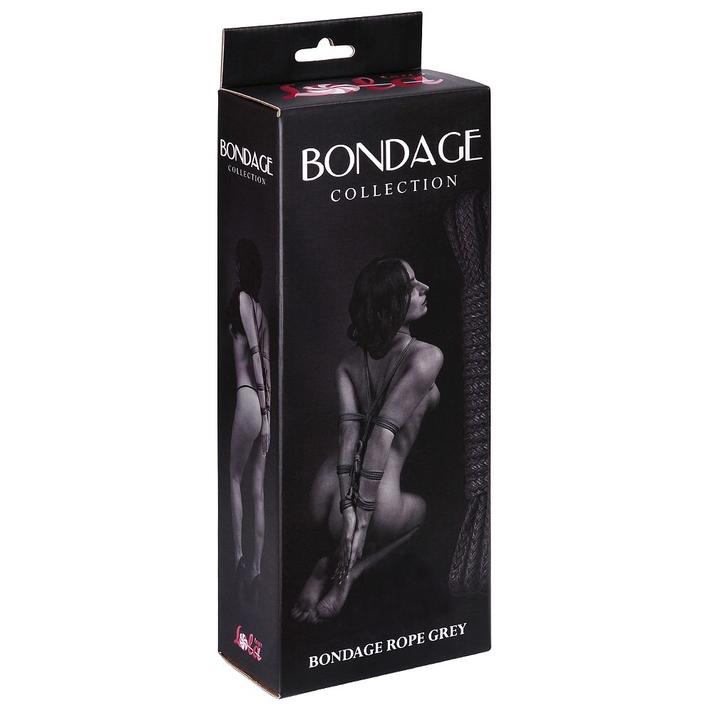Серая веревка Bondage Collection Grey - 9 м. - фото 182192
