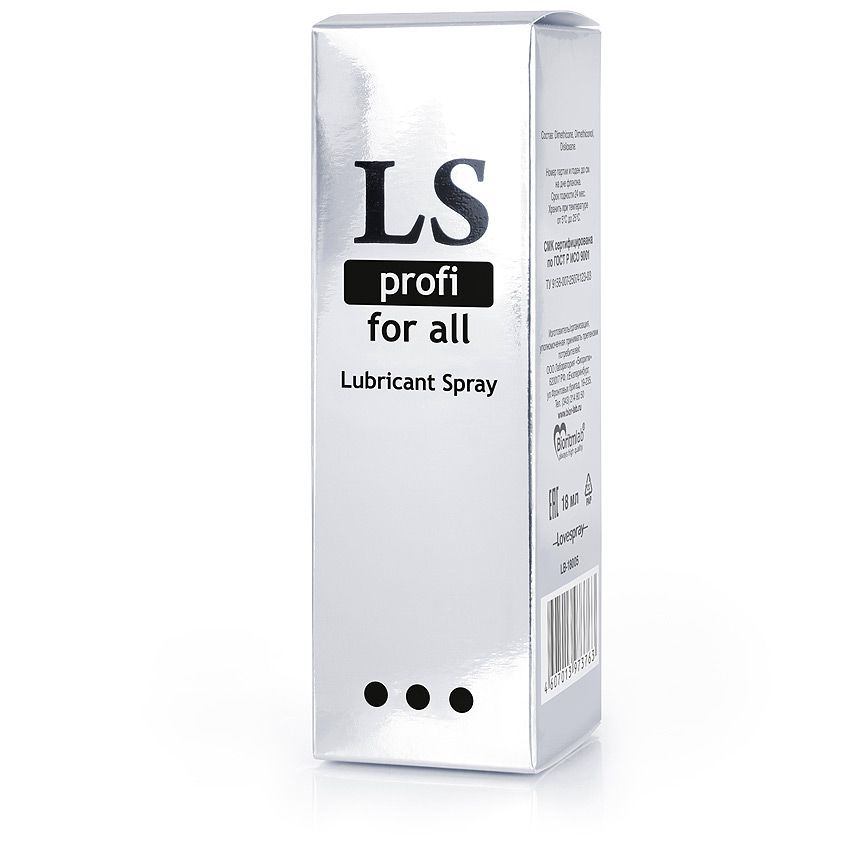 Силиконовый лубрикант-спрей Lovespray Profi - 18 мл. - фото 589382