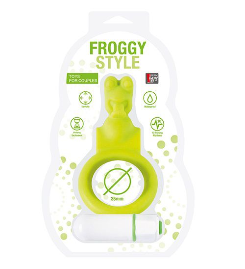 Зелёное эрекционное кольцо с вибрацией NEON FROGGY STYLE VIBRATING RING - фото 144967 Зелёное эрекционное кольцо с вибрацией NEON FROGGY STYLE VIBRATING RING - фото 144967