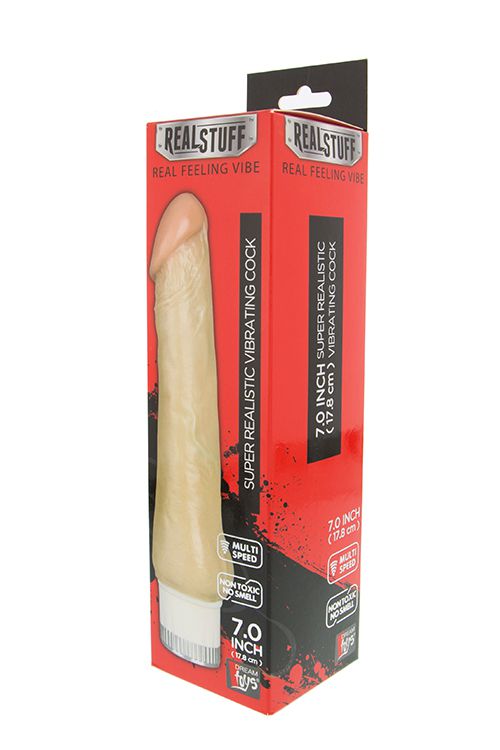 Реалистичный мультискоростной вибратор REALSTUFF 7INCH VIBRATOR - 17,8 см. - фото 145046 Реалистичный мультискоростной вибратор REALSTUFF 7INCH VIBRATOR - 17,8 см. - фото 145046