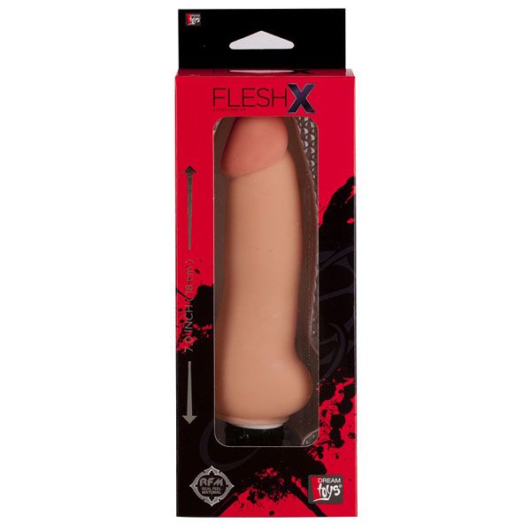 Реалистичный вибромассажёр REALSTUFF 7INCH VIBRATOR FLESH - 16,5 см. - фото 145058