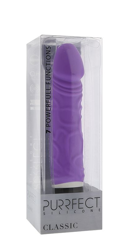 Фиолетовый вибратор-реалистик PURRFECT SILICONE CLASSIC 6.5INCH - 16,5 см. - фото 145068 Фиолетовый вибратор-реалистик PURRFECT SILICONE CLASSIC 6.5INCH - 16,5 см. - фото 145068