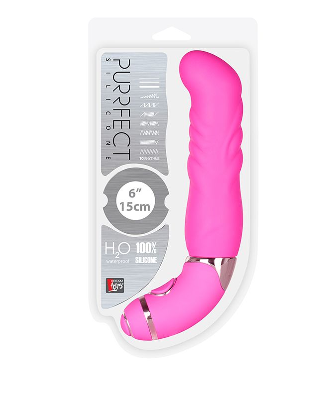 Розовый силиконовый вибратор PURRFECT SILICONE 6INCH 10FUNCTIONS - 15 см. - фото 145092 Розовый силиконовый вибратор PURRFECT SILICONE 6INCH 10FUNCTIONS - 15 см. - фото 145092