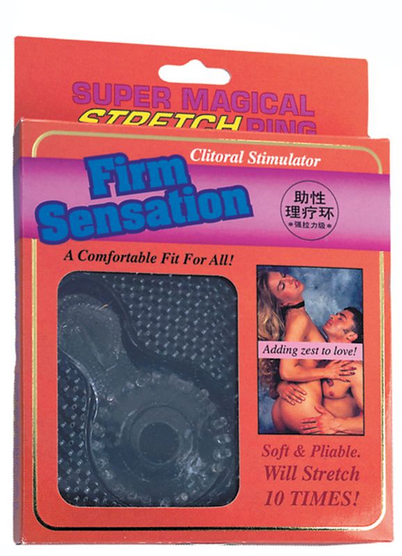 Прозрачное эрекционное кольцо с язычком FIRM SENSATION SUPER MAGICAL STRETCH - фото 145206